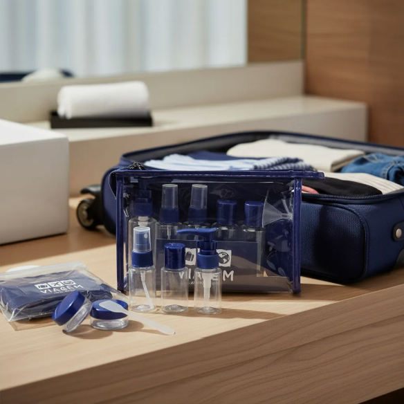 2 Kits de Frascos para Viagem - 7 Peças e 10 Peças - Jacki Design em Oferta na Shopee