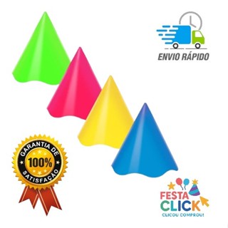Chapéu liso de aniversário infantil kit 8/16/24 unidades em Oferta na Shopee