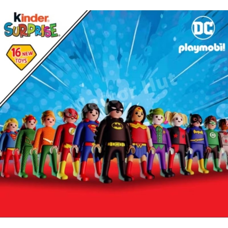 colecionável Kinder Ovo Playmobil DC
