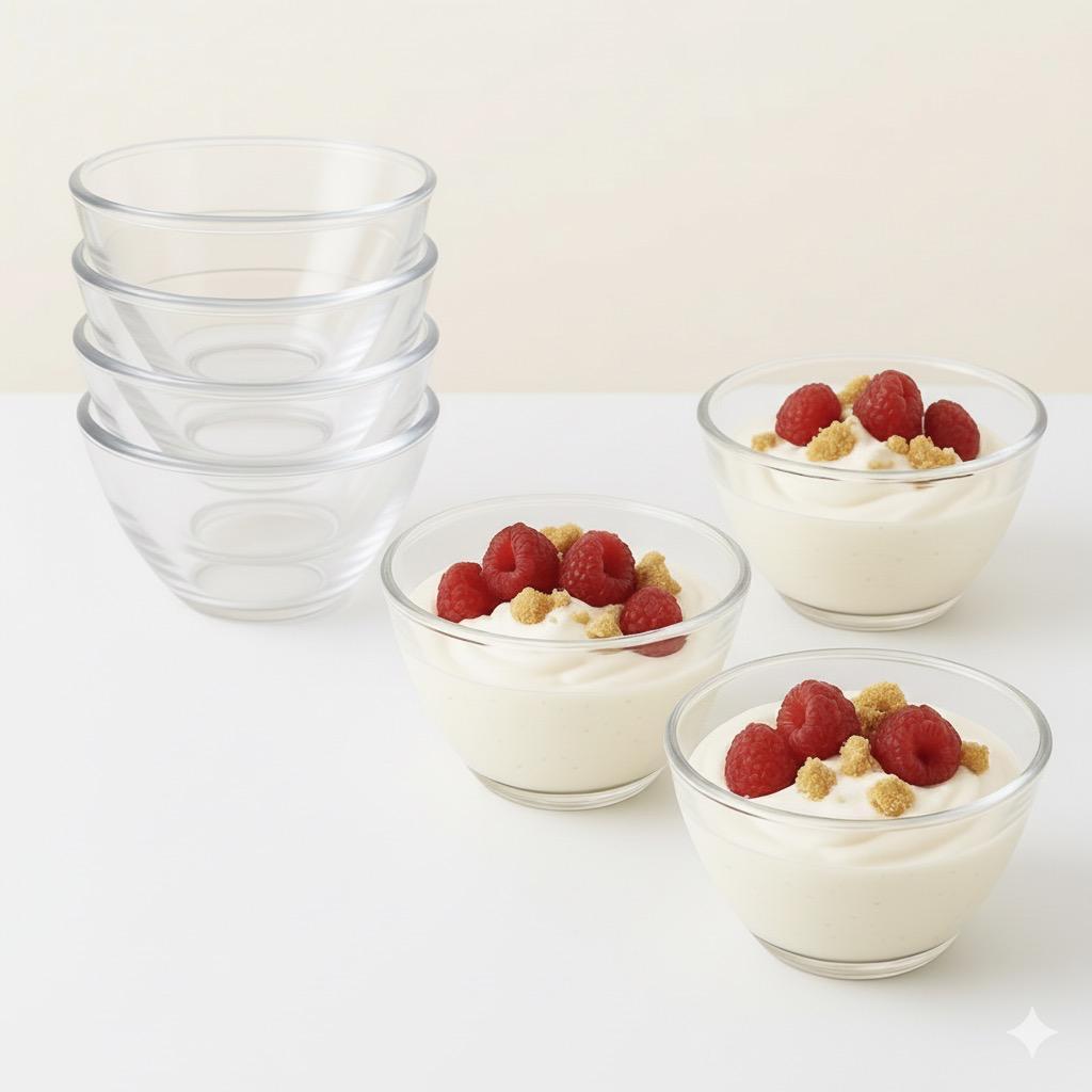 Kit 12 Cumbuca Acrílica Bowl Tigela Sorvete Sobremesa 350ml Decoração Cozinha_