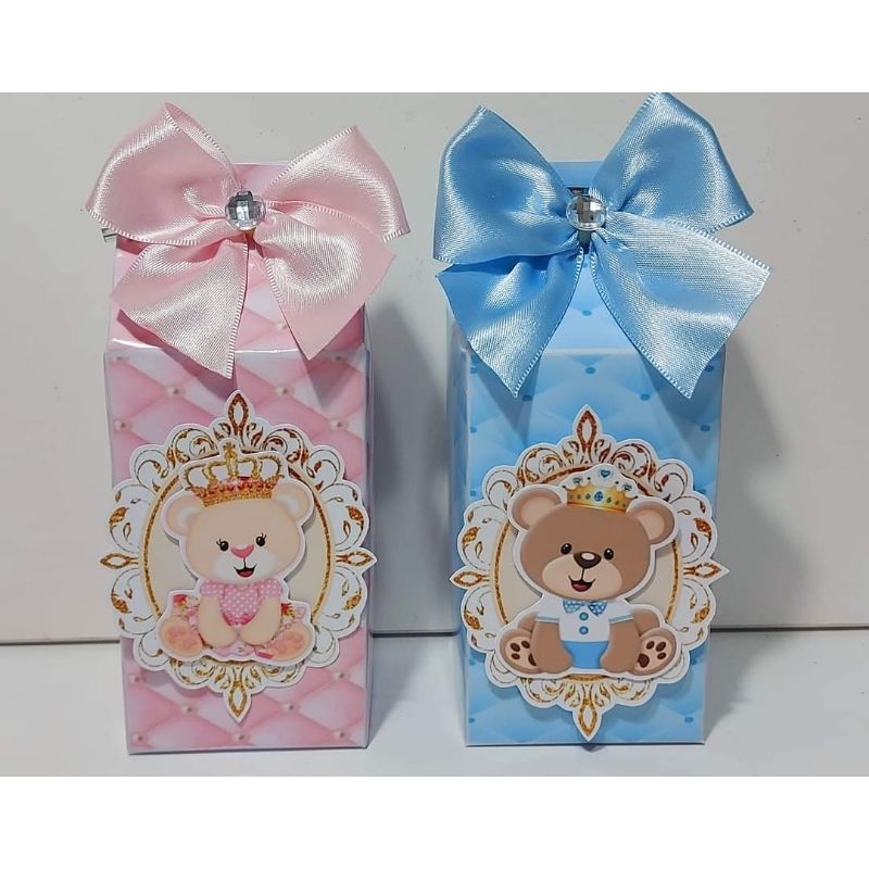 CAIXA MILK URSINHO REALEZA/URSINHA REALEZA/LEMBRANCINHAS PERSONALIZADAS/CHÁ DE BEBÊ/CHÁ REVELAÇÃO/ANIVERSÁRIO