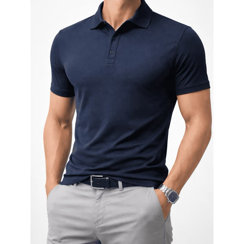 Camisa Polo Tecnologica Tecido Gelado Elástico Manga curta em Oferta na Shopee