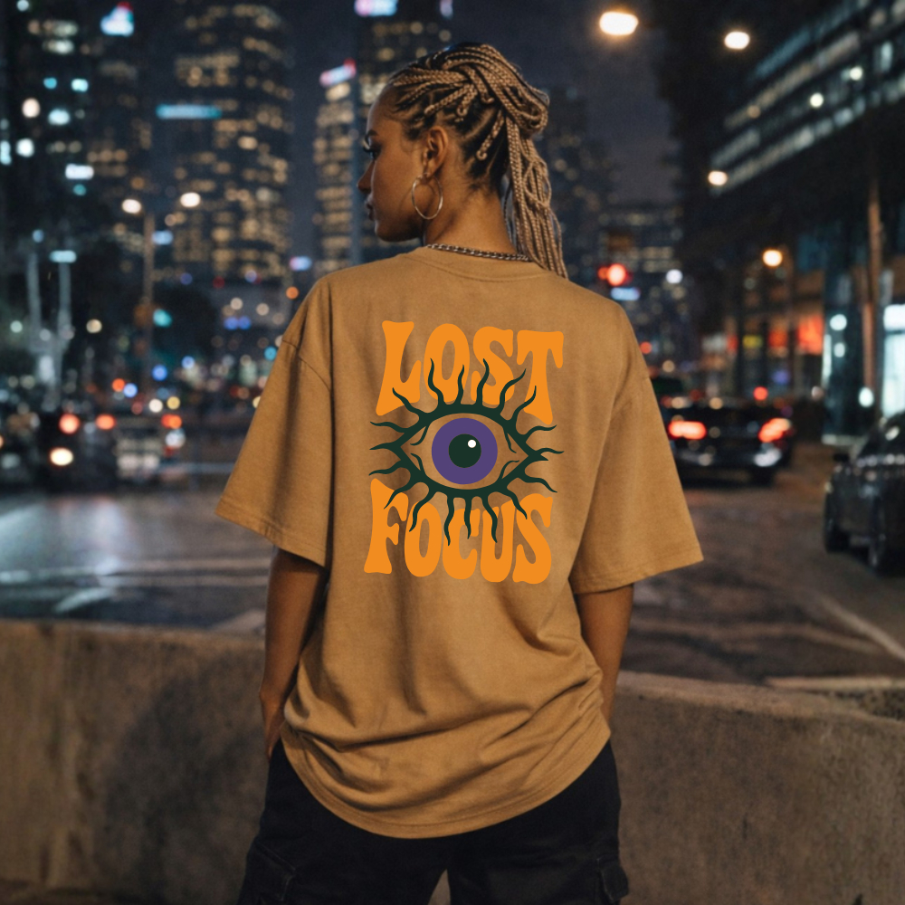 Camiseta Streetwear Oversized Unissex Estampa Olho Psicodelico Algodão Premium Aesthetic Y2K Moda Gringa Skatista