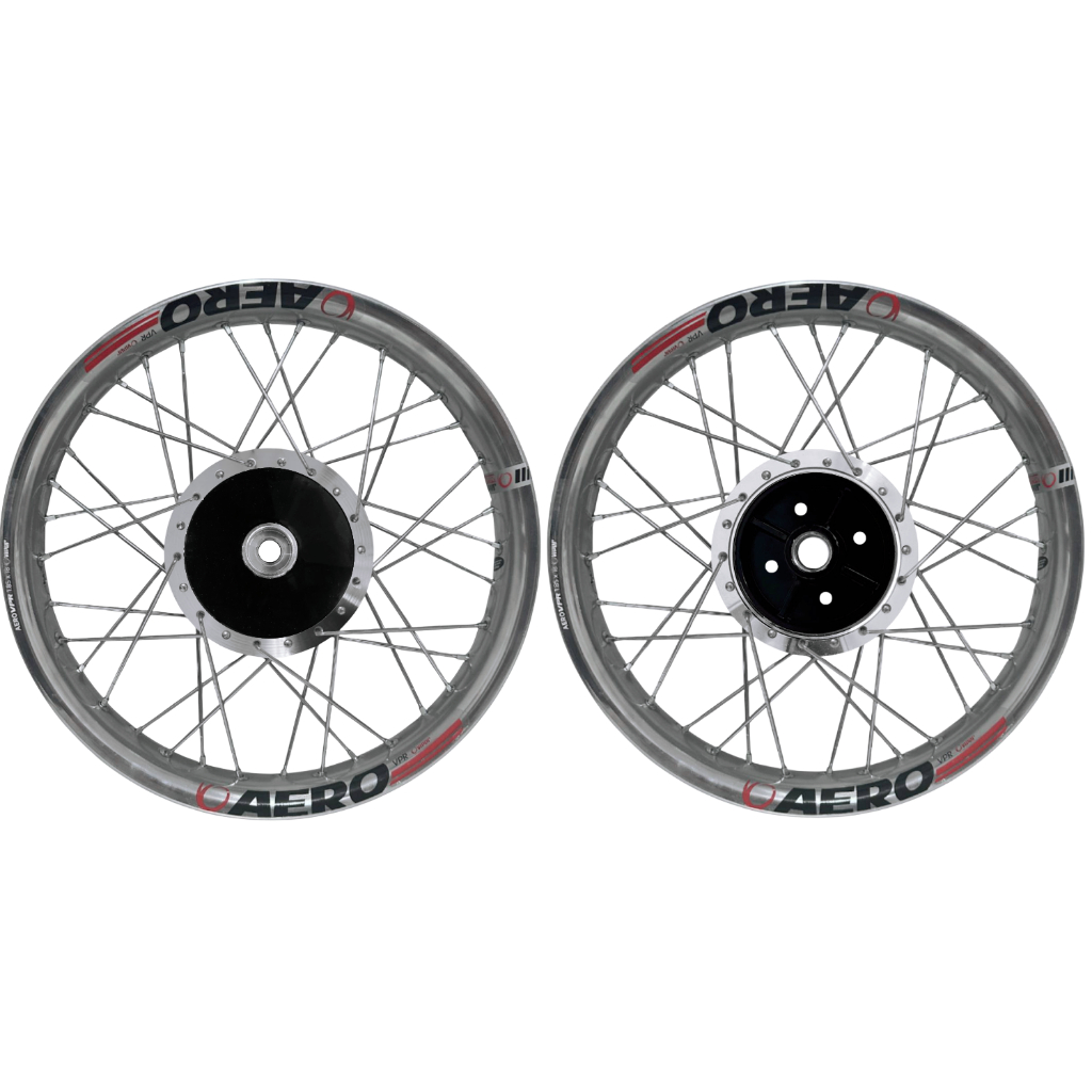 Par Rodas Viper Aero Polido Cubo Diaman Ybr Factor 125 Tambor