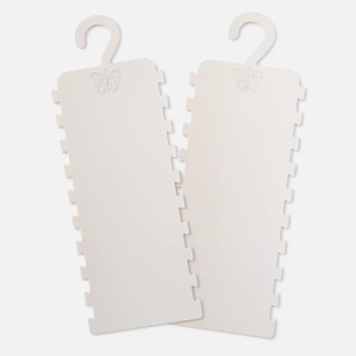 Kit 2 Cabides Porta Faixa Bebê MDF Branco 3mm Organizador Laços Tiaras Infantil em Oferta na Shopee