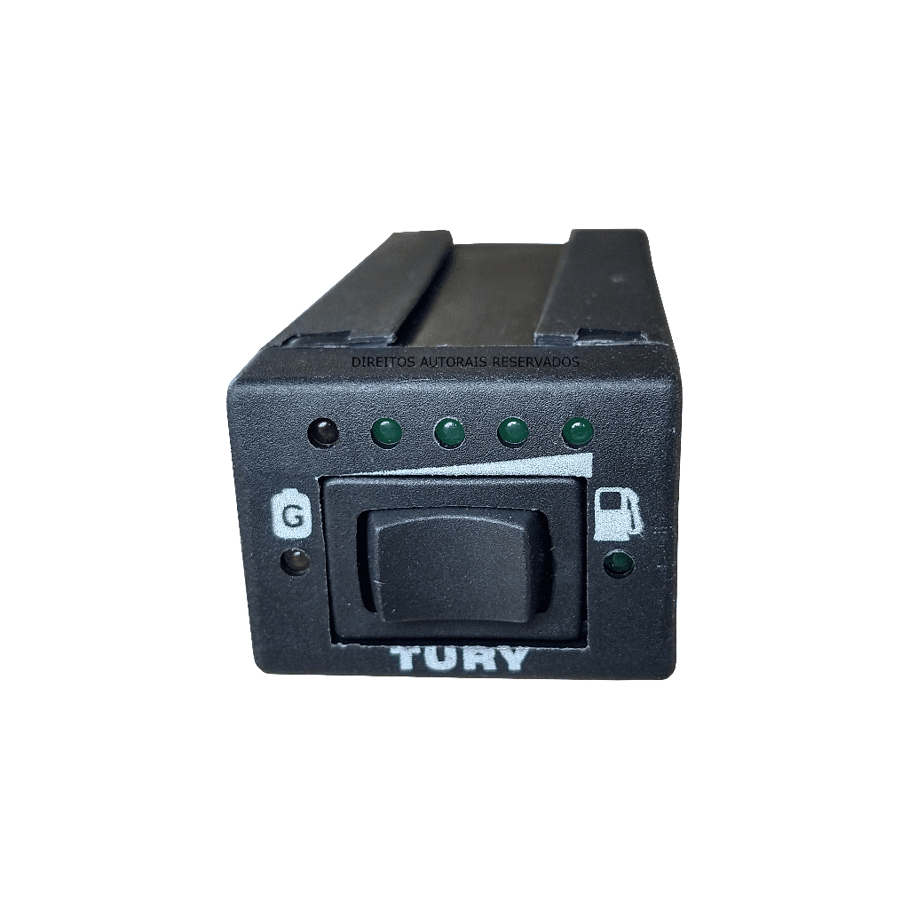 Chave/ Botão Seletor De Gnv Tury 3ª Geração Chave T1000A