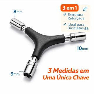 Chave Sextavada 3 em 1 | Formato Y 8mm 9mm 10mm Bicicleta Mecânica