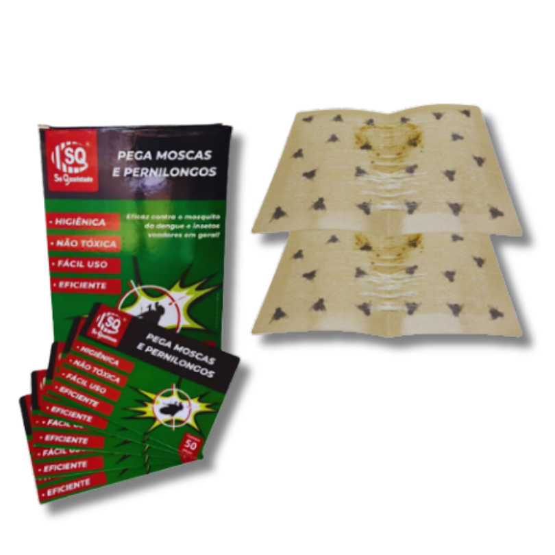 Com  Armadilha Adesiva Pega Moscas Mosquitos Insetos
