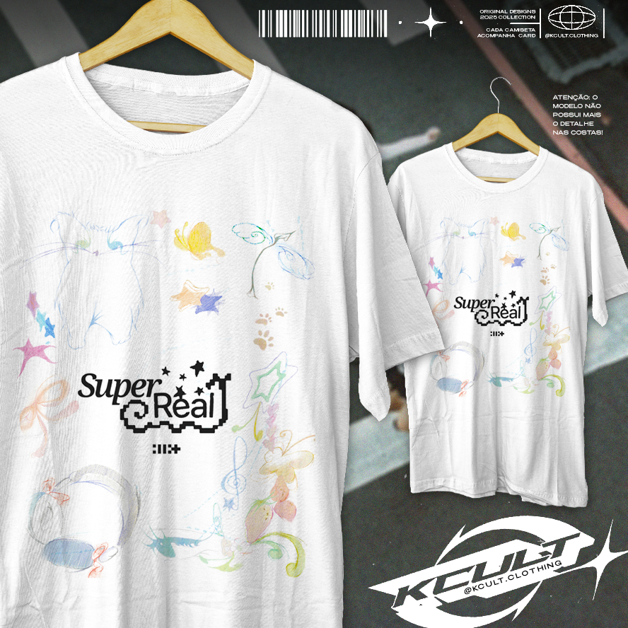 Camiseta Unissex ILLIT 'Magnetic' Super Real Me KPOP aesthetic em Oferta na Shopee