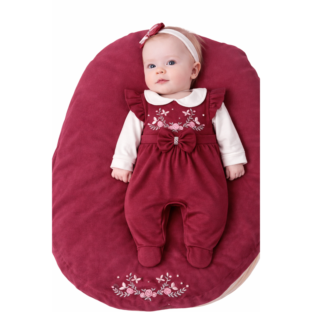 Saída Maternidade Menina Aurora 04 peças Roupa de Bebê Menina em Oferta na Shopee