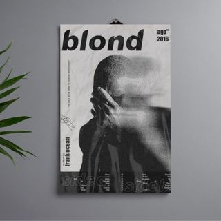 Quadro A4 MDF 3mm Frank Ocean – Arte Decorativa com Fita Dupla Face | Pronto para Colar