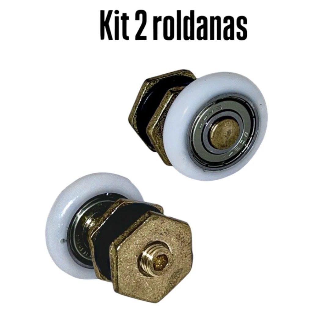 kit com Roldanas Excêntricas para Box Blindex, janelas e portas de vidro temperado.