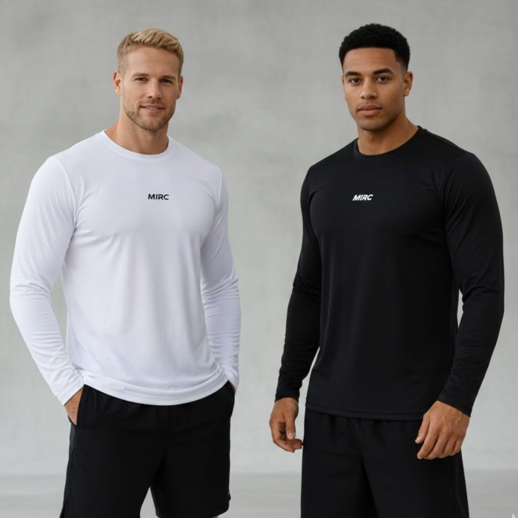 Kit 2 Camisas Térmicas Proteção Uv Solar Segunda Pele Dry Fit Modeladora Antiodor Masculina Justa