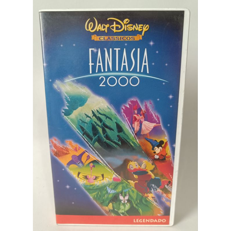 VHS Fantasia 2000 Legendado Walt Disney fita desenho infantil clássicos colecionador