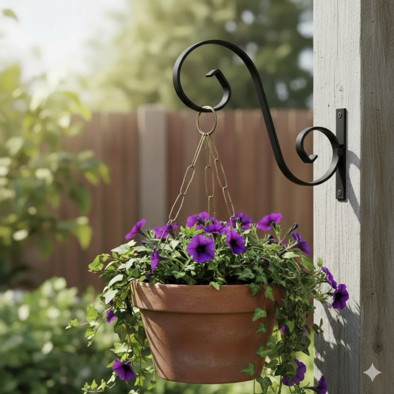 Suporte de ferro para vasos de parede decoração plantas. Suporta até 12 kg . em Oferta na Shopee