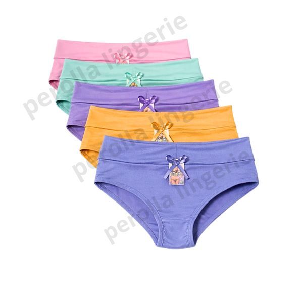 Kit 5 Calcinha Feminina Cintura Alta Forro 100% Algodão Calcinha Cós Duplo Não Enrola em Oferta na Shopee