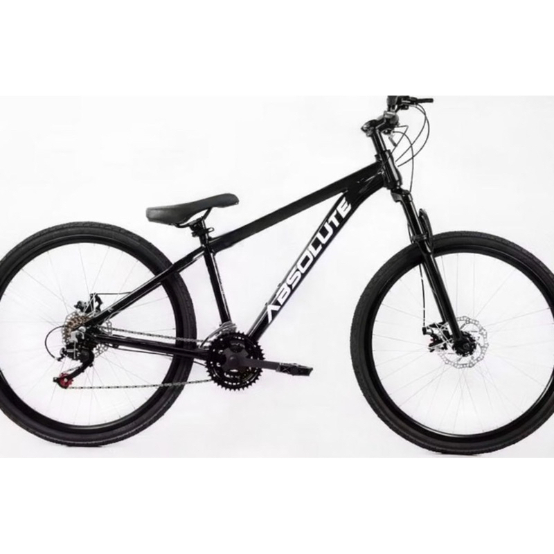 absolute Nero 5 com aro aero, sem marcha,pneu liso, freio hidráulico no aro 26 preta