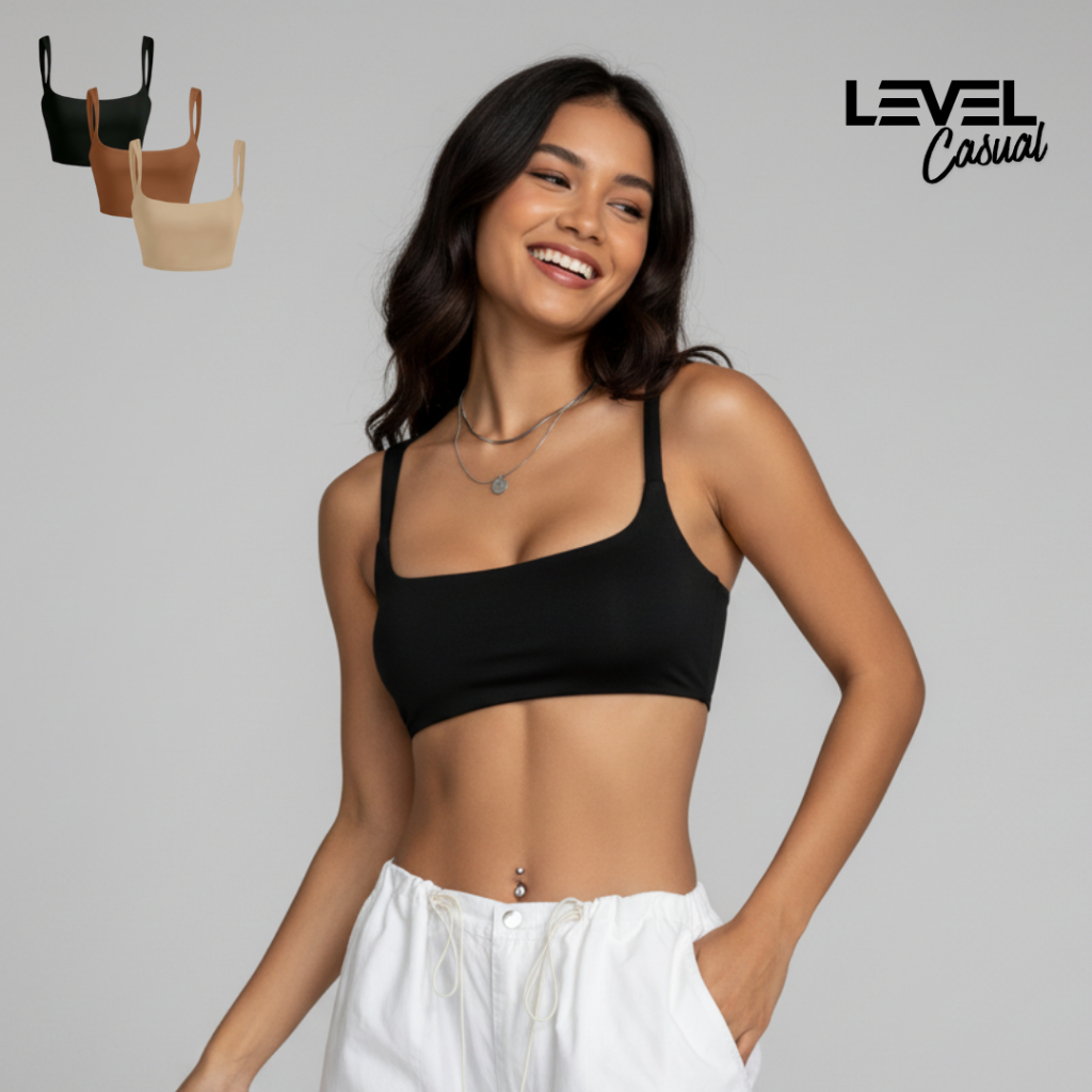 Kit 3 Top Feminino Suplex Zero Transparência em Oferta na Shopee