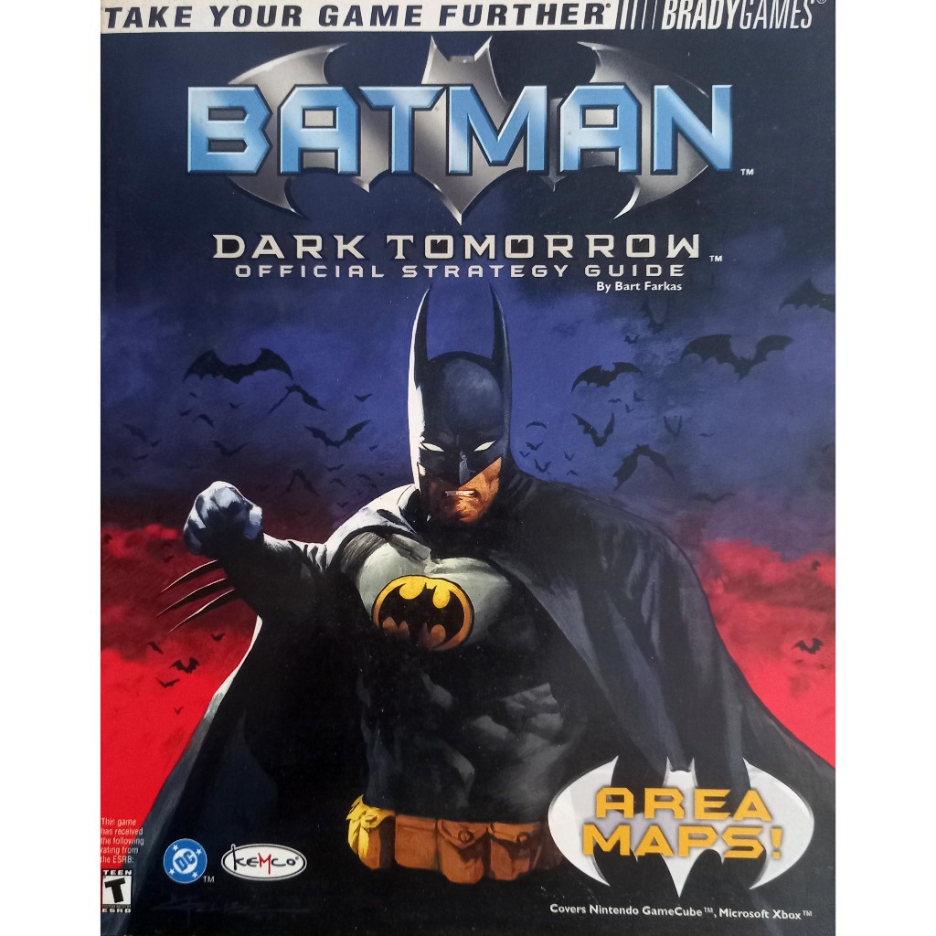 Livro de estratégia (Detonado) Batman Dark Tomorrow - Official Strategy Guide - Importado - Brady Games