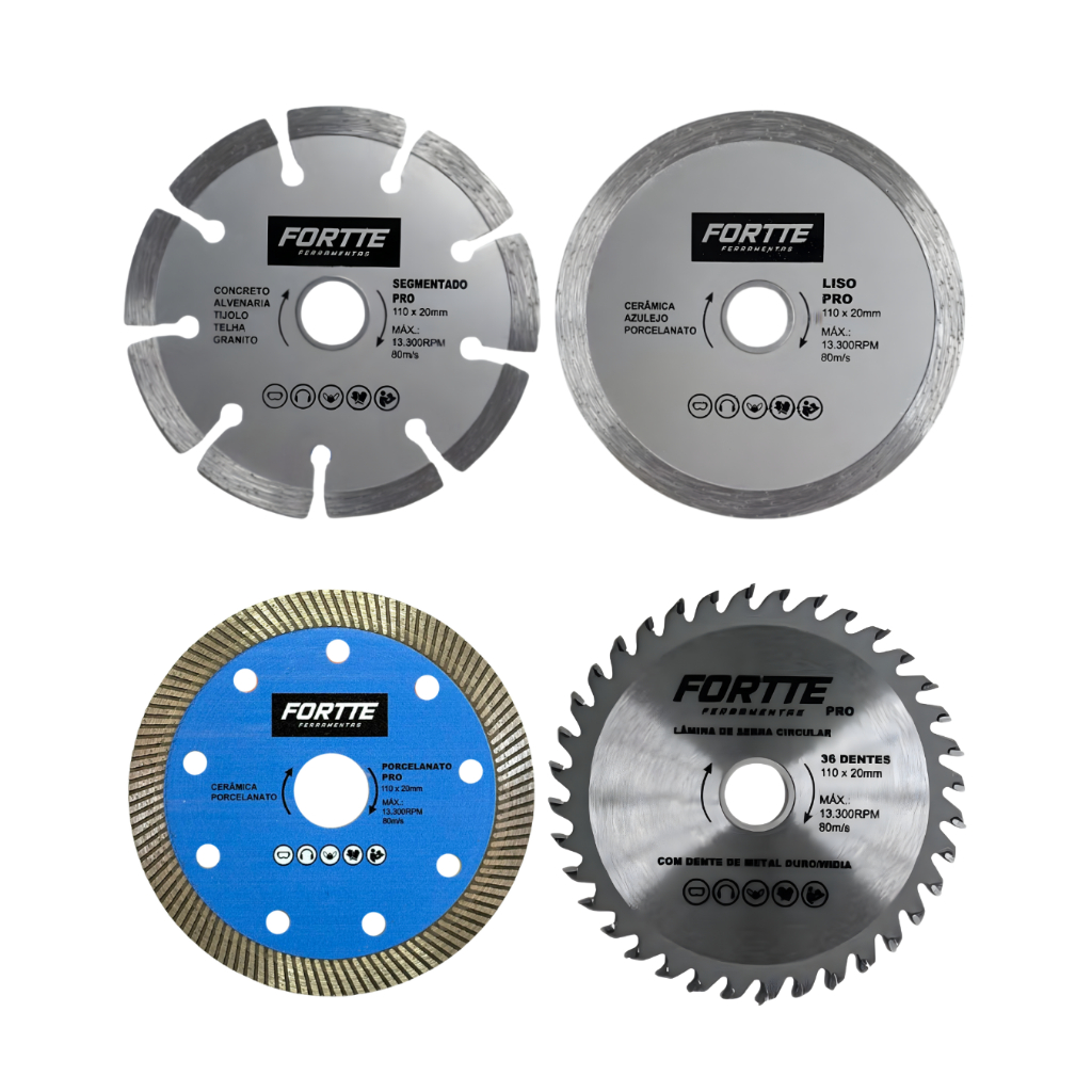 Disco Diamantado Porcelanato - Disco Serra Circular 36 dentes - Disco Segmentado - Disco Diamantado Liso em Oferta na Shopee