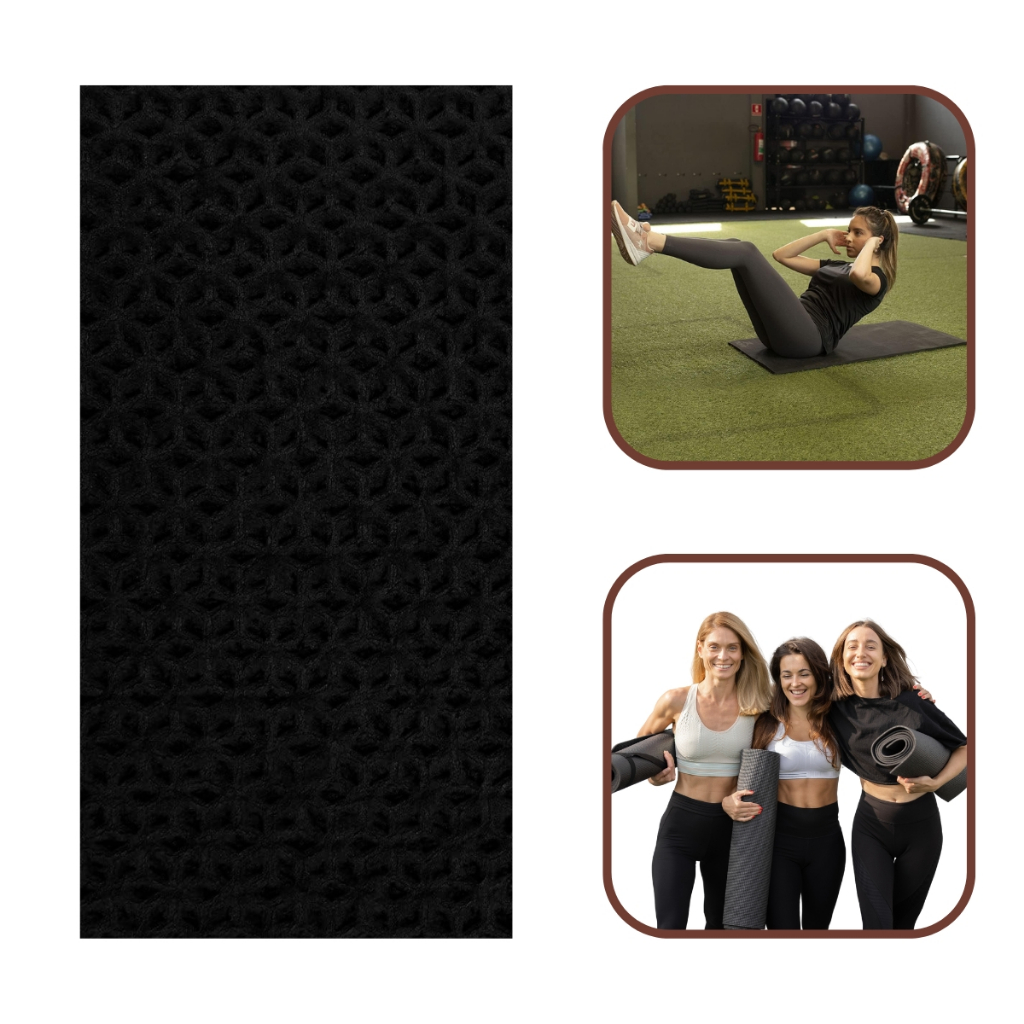 Imagem Kit 5 Tatame Eva 50x100x1cm Colchonete Meditação Exercícios Fitness