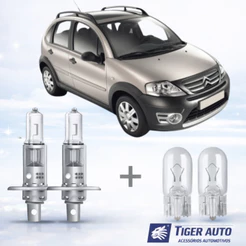 Lampada farol ALTO + LANTERNA CITROEN C3 XTR 2006 ATÉ 2012