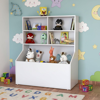 Estante Organizadora de Brinquedos Infantil com Baú e Nichos em Oferta na Shopee