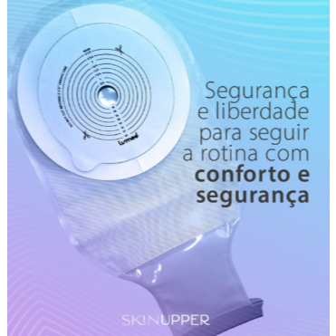 Kit 05 bolsas de Colostomia Transparente - Skinupper em Oferta na Shopee