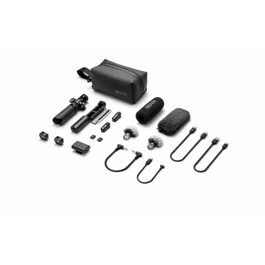 Microfone Lapela Boya Magic-Combo Iphone/android/câmera