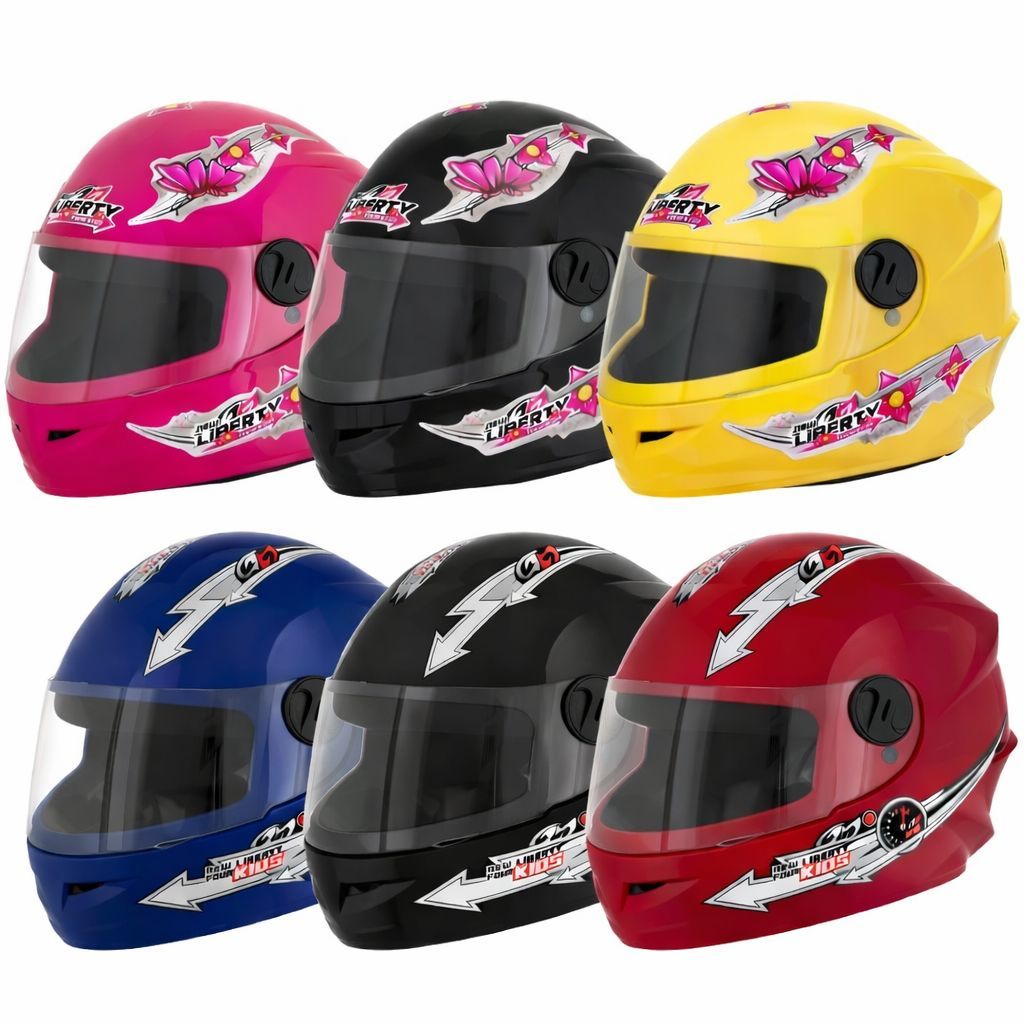 Capacete Moto Infantil Pro Tork Liberty 4 Kids Varias Cores Sólido Acetinado 54 em Oferta na Shopee