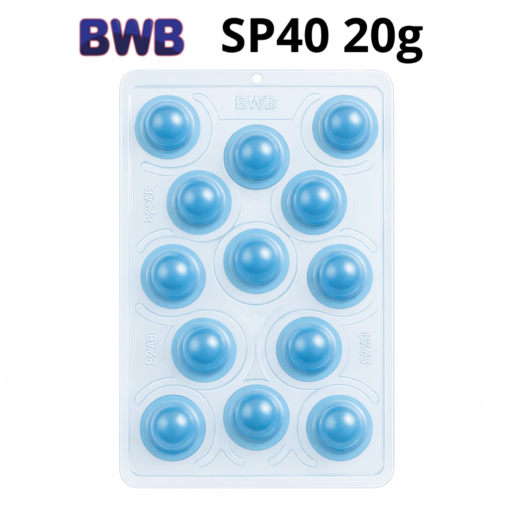 Forma SP40 Trufa Bombom 20g BWB 🍫 3 Partes c/ Silicone • 13 Cavidades • Linha Premium em Oferta na Shopee