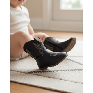 Botinha Texana Bebê Couro PU Botina Infantil Jequinha Baby Festa de Peão Barretos FARMFUN em Oferta na Shopee