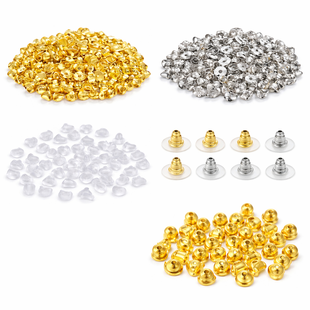 Kit Pares Tarraxa de Brinco Ouro Plastico Varios Modelos Confortável em Oferta na Shopee