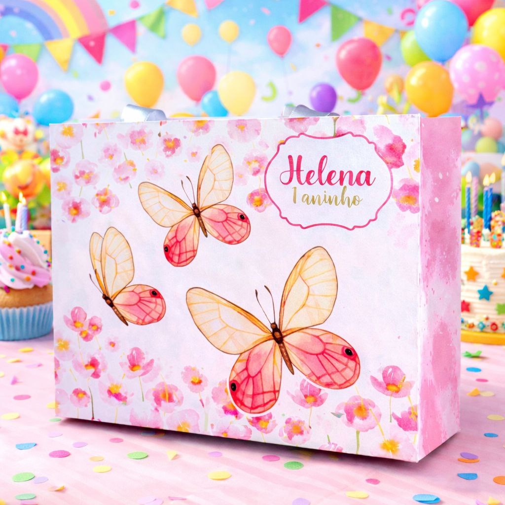 Sacolinhas Personalizadas Jardim Encantado (PEGUE E MONTE )Lembrancinhas Festa Infantil Mimos Sacolinha Supresa