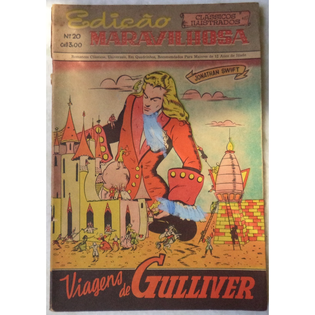 Hq Edição Maravilhosa N° 20 Viagens de Gulliver 1950 Ebal