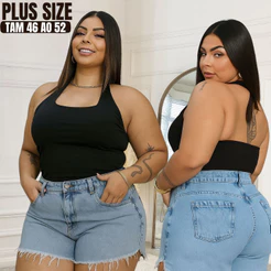 Blusa cropped Regata plus size Frente Única Suplex Sexy Blusa Costas Abertas Moda Luxo Balada Noite