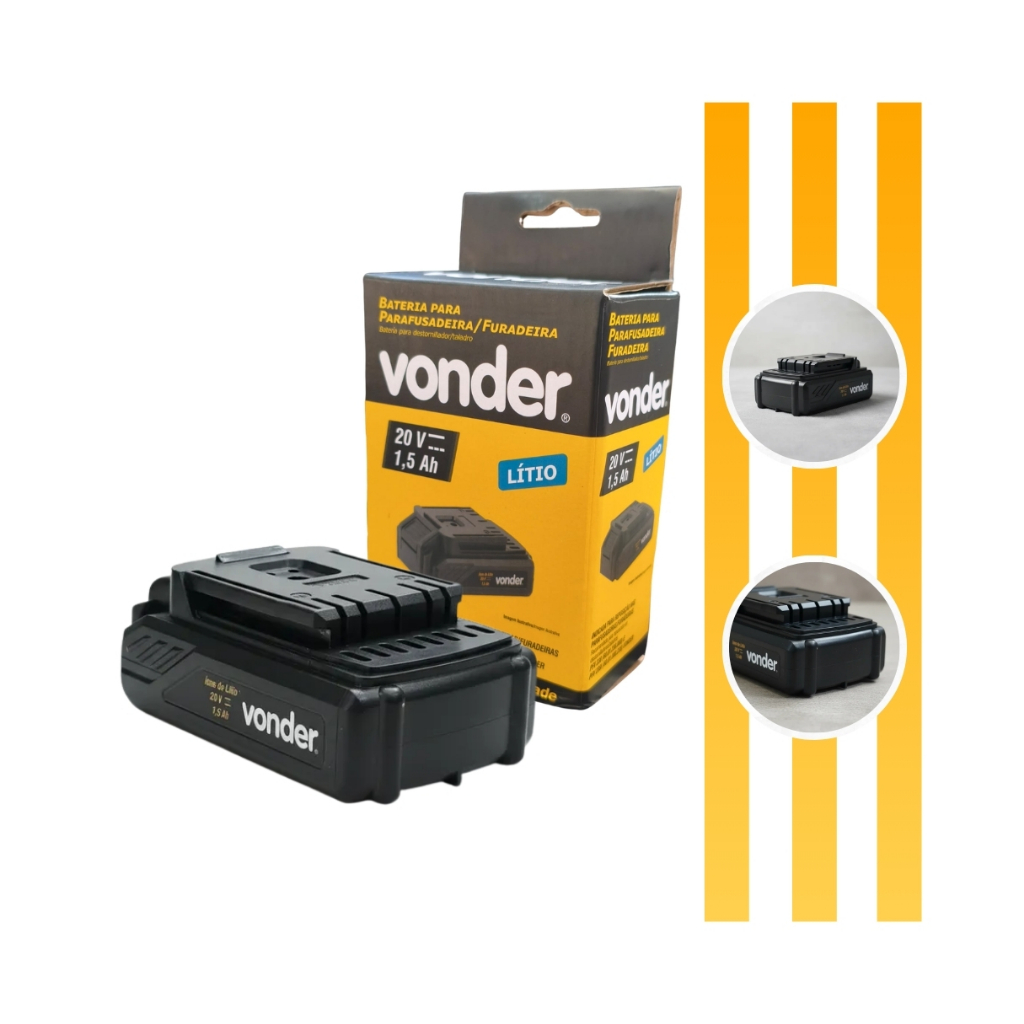Bateria 20v 1,5ah Para Parafusadeira / Furadeira Pfv238 / 238i Vonder em Oferta na Shopee
