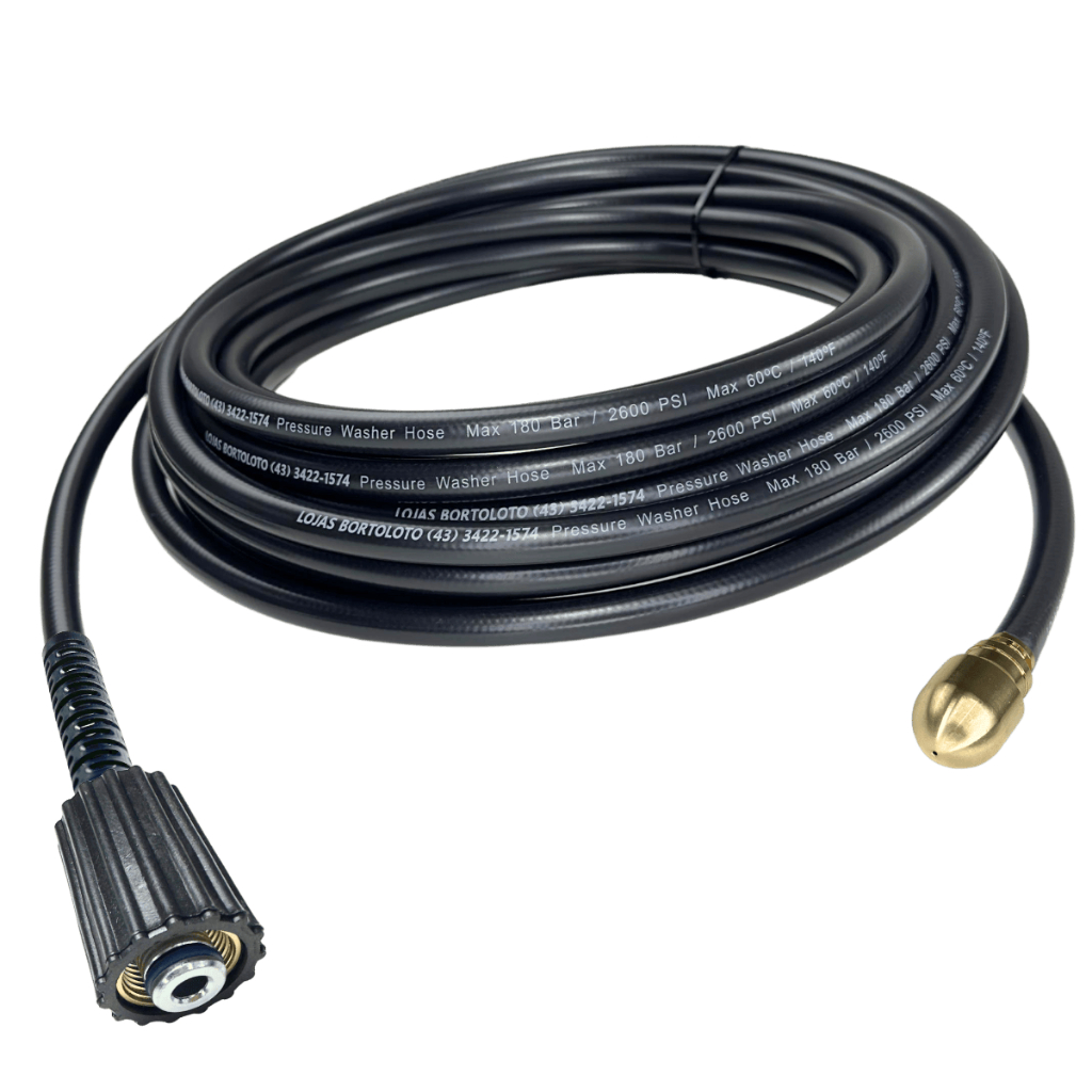 Mangueira Desentupidora 1/4” Alta Pressão p/ Karcher K1 K2 K3 K5 – Canos, Ralos e Tubulação em Oferta na Shopee