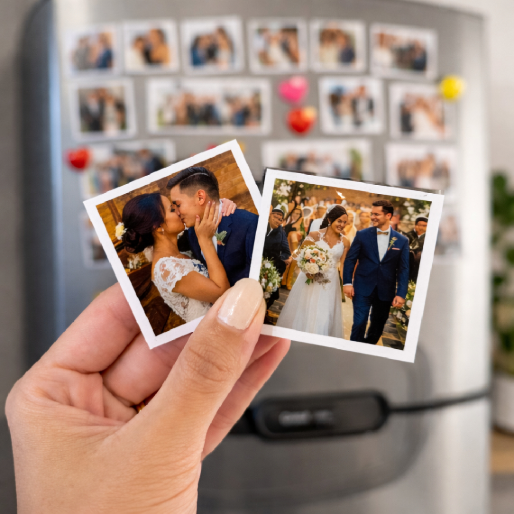 Foto Ímã de Geladeira Personalizado 5x5cm | Revelação Fotográfica Profissional