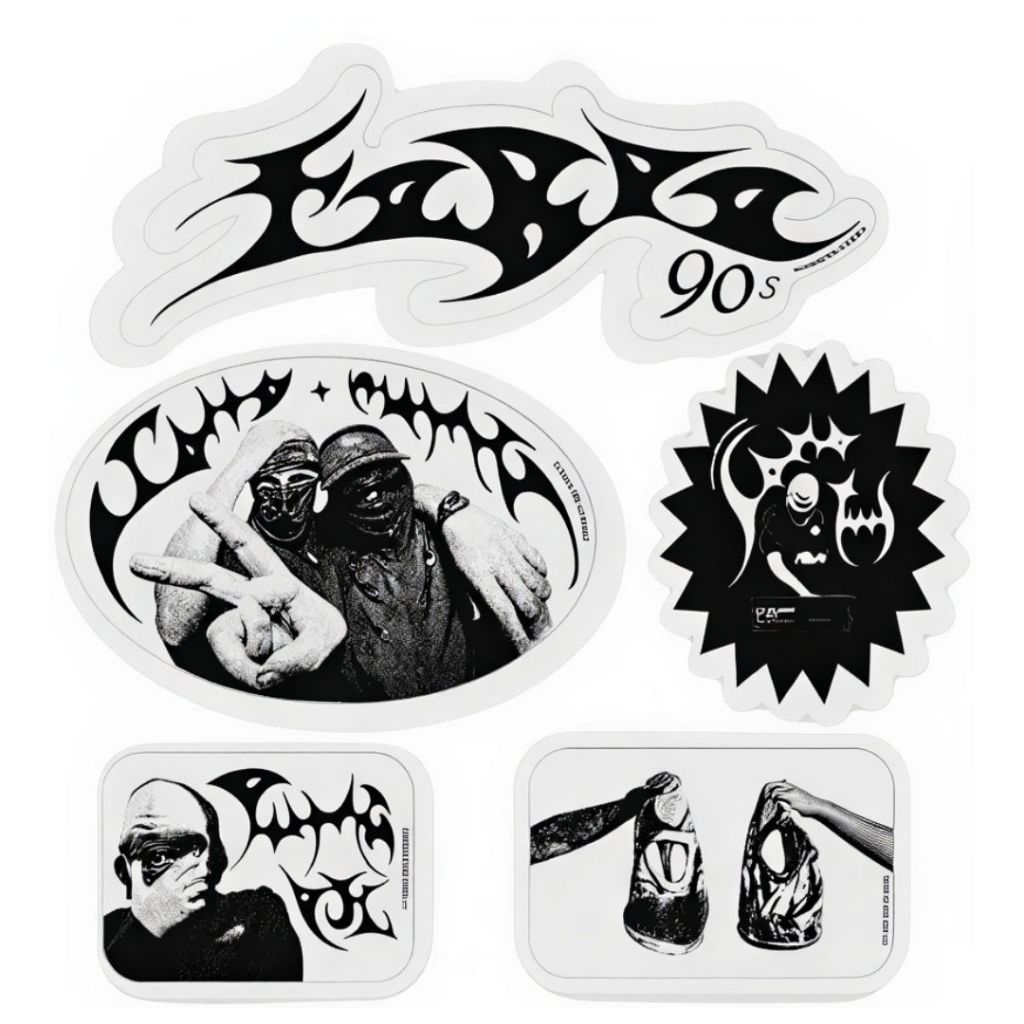 Kit 5 Adesivos Puma PJL Febre 90s – Stickers Papel Adesivo para Celular, Notebook, Caderno, Parede e Decoração Street