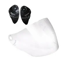 Combo Viseira + Fixação Capacete Bieffe Allegro Honda Aberto