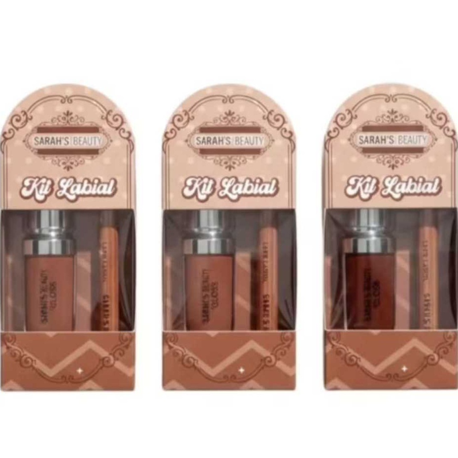 KIT LABIAL GLOSS+LAPIS BOCA SARAH´S BEAUTY em Oferta na Shopee