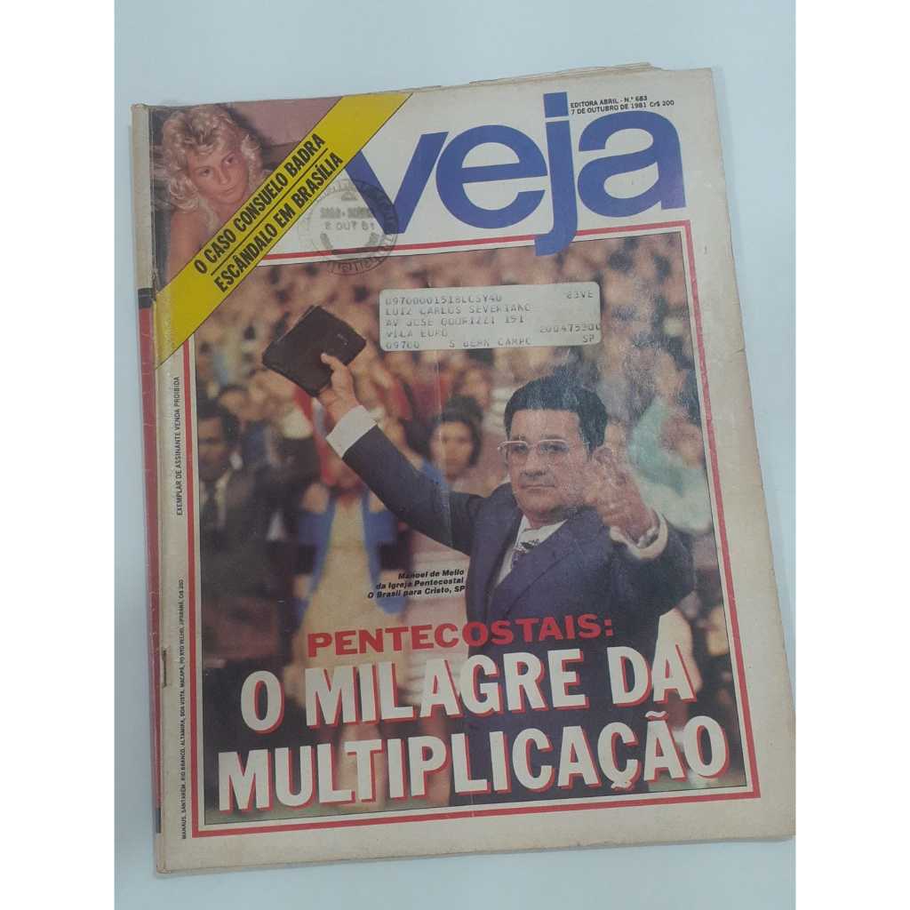 Revista Veja Manoel De Mello Consuelo Brada 22626