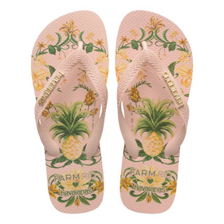 Chinelo Havaianas Farm Beleza De Abacaxi Original