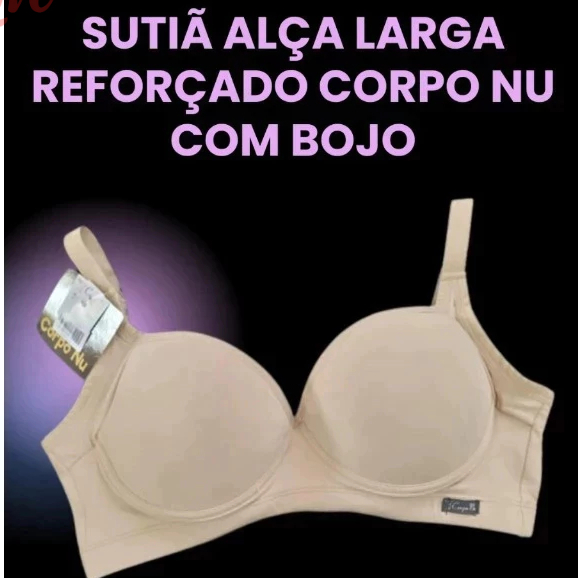 Sutiã alça larga reforçado 414 Corpo Nu.