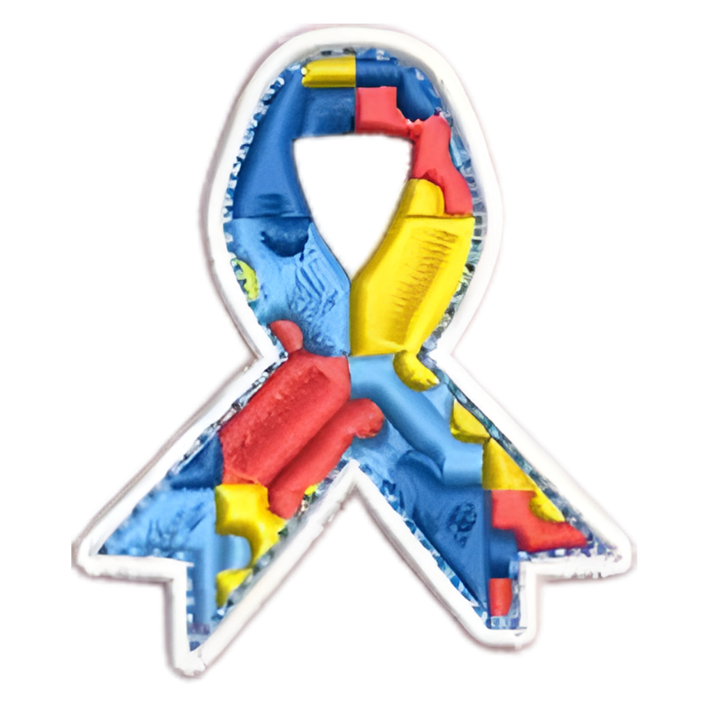 Patch Bordado AUTISMO - 5X6cm Ideal para Mochila militar ou mochila de academia Velcro, termocolante ou sem aplique