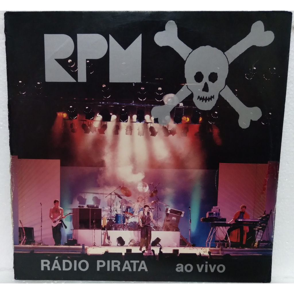 Lp - RPM - Radio Pirata - Ao Vivo - c/encarte - 1986