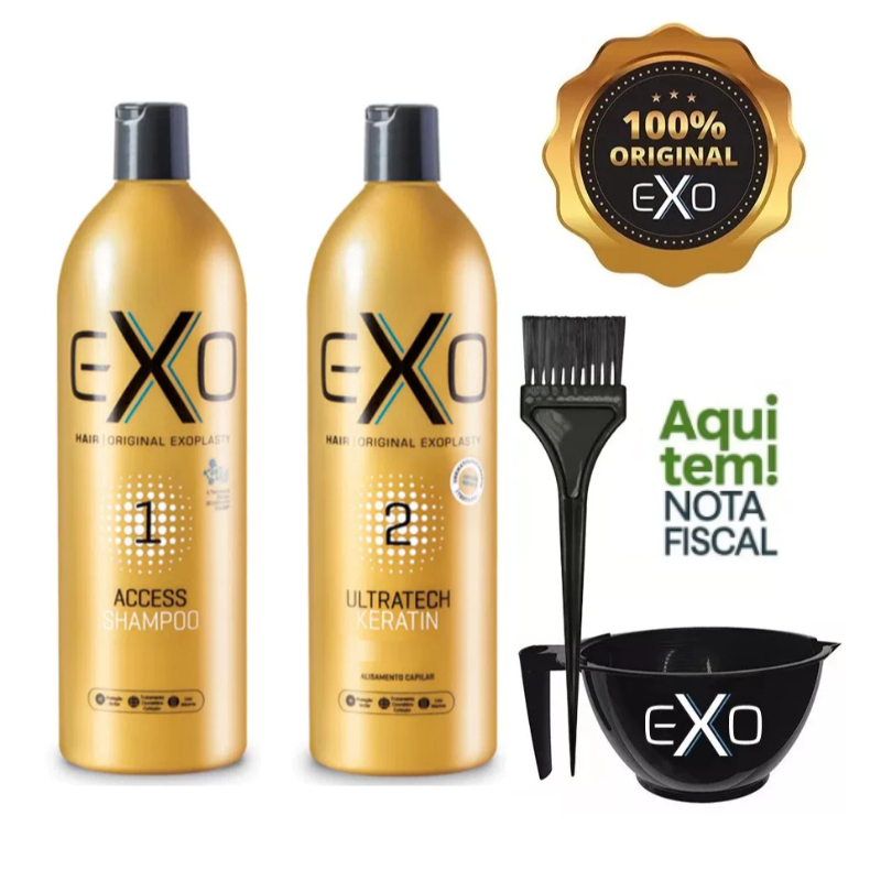 Kit Exo Hair Ultratech Exoplastia Capilar Profissional 2 X 1 L