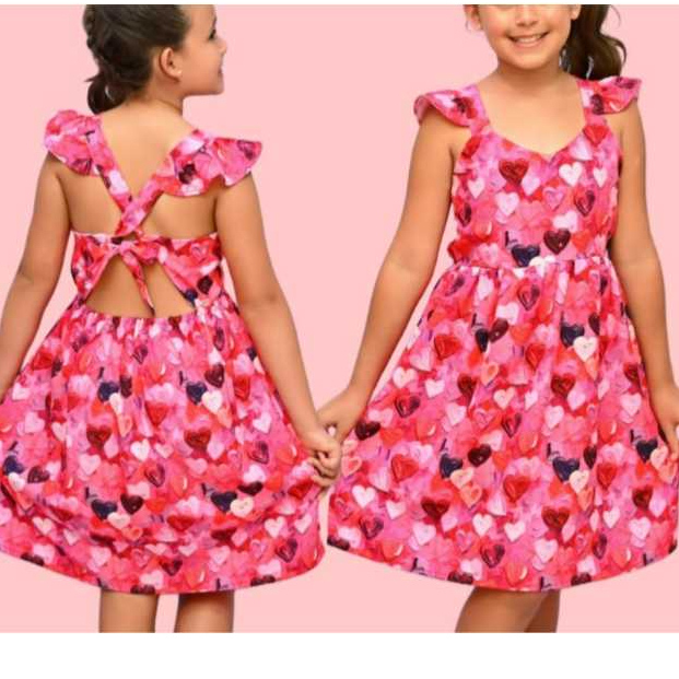 Vestido Infantil Menina luxo Estampado Brogueirinha colorido Alegre