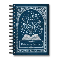 Caderno Planner Leitura Diário Minhas Leituras Retrô Organizador Wire-o Capa Dura